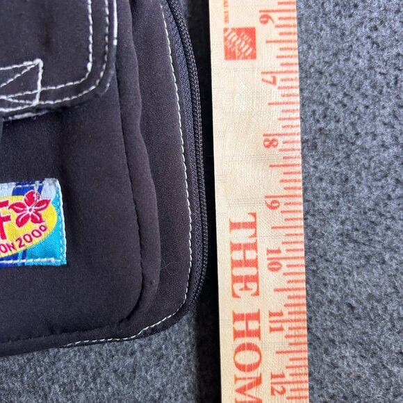 No Boundaries Vintage Y2k Backpack Black Surf Hawaii Tropical Bag Grunge Goth - Picture 3 of 15